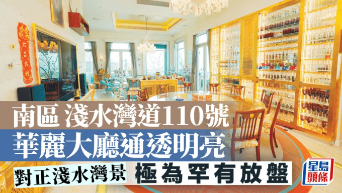 南區淺水灣道110號 華麗大廳通透明亮 對正淺水灣景