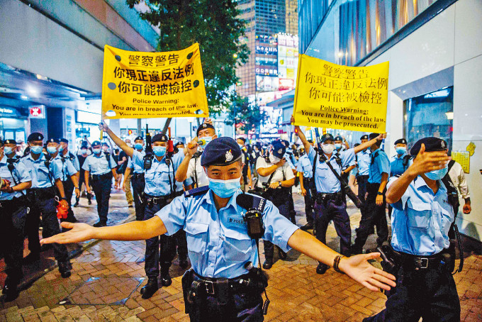 警方嚴防暴力「抗爭」重臨，本周六將派出逾千警力布防。