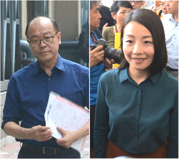 刘小丽（右）被取消资格， 冯检基（左）谴责政府。资料图片