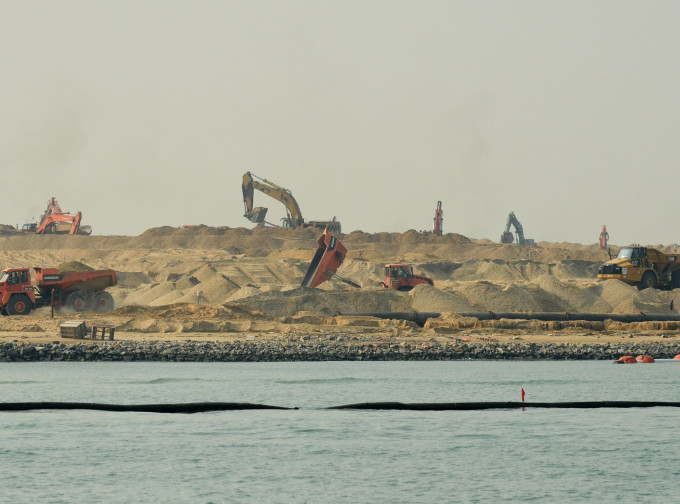 政府推動「明日大嶼」願景，預計填海興建人工島。資料圖片