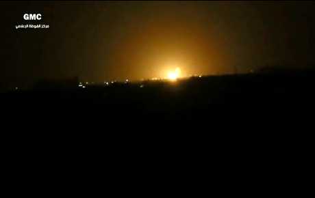 叙利亚指控以色列空袭首都大马士革附近一处军事据点。AP