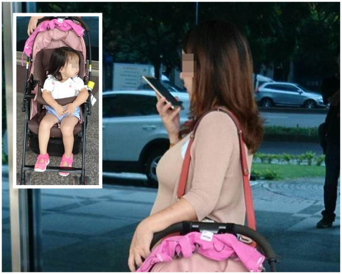 內地婦帶著2歲女兒往台灣找失聯丈夫。網上圖片