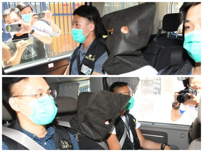 警方行动中拘捕3名男子。杨永亨摄