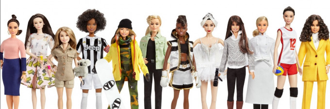 芭比娃娃製造商Mattel推出以真人形象創作的芭比娃娃，以慶祝婦女節。網圖