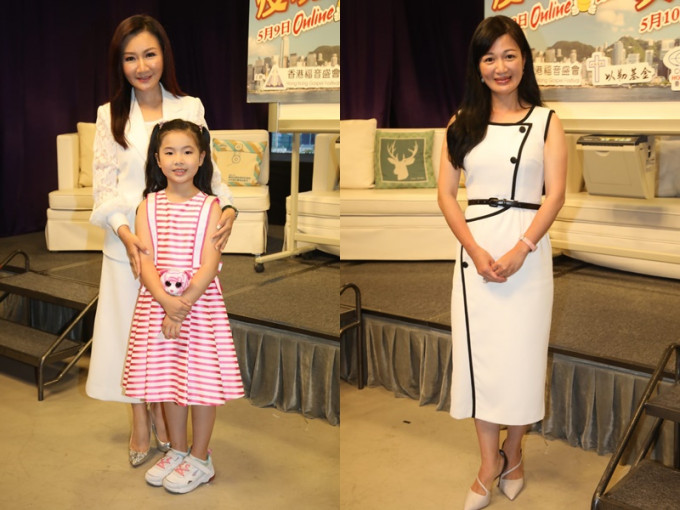金铃女儿率先在记者会上展示歌喉，陈少霞也有出席。