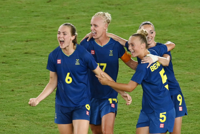 瑞典（圖）在四強賽以1:0擊敗澳洲晉級。Reuters