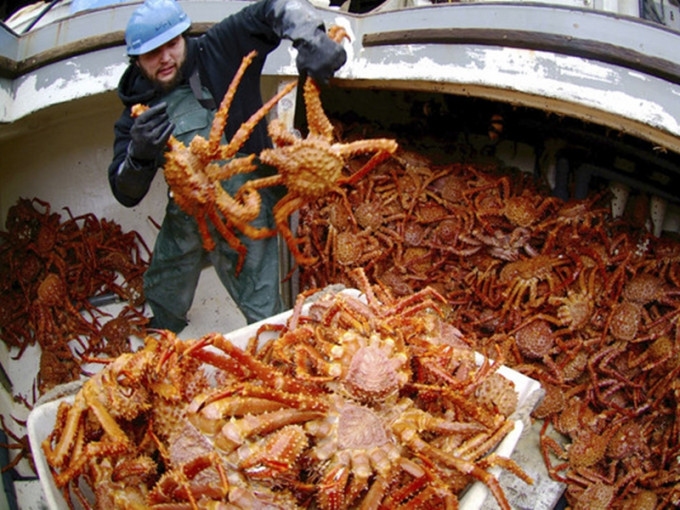 阿拉斯加捕蟹人的傷亡率比一般的工作高出50倍，平均每7天便會有1名捕蟹人喪生。AP圖片