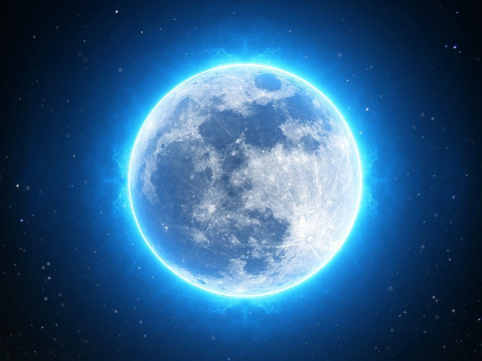 蓝月亮及全年最小满月将于万圣节同日出现。Pixabay 图片