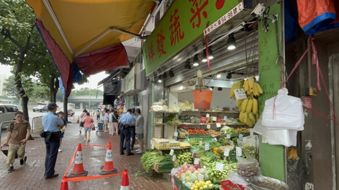 香港仔菜档天降石屎 买餸妇被砸中头破血流