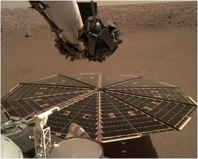 「洞察號」首次捕捉到火星上的風聲。AP