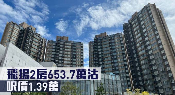 飞扬2房653.7万沽，尺价1.39万。