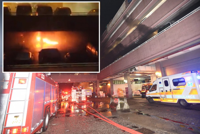 景林邨停車場發生縱火案，重案組接手調查。