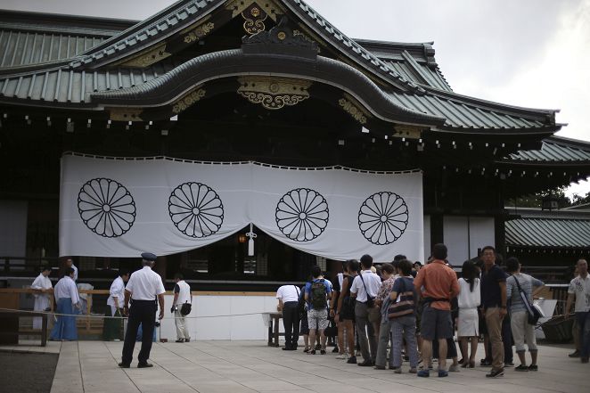 供奉了甲級戰犯的東京靖國神社。AP