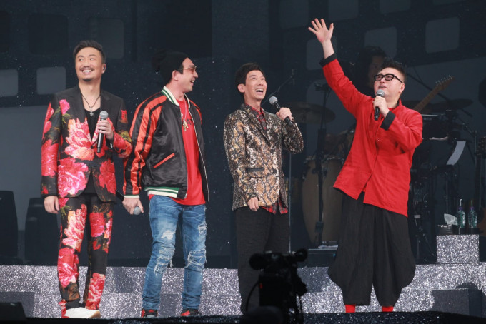 郑中基在尾场个唱邀请了3位好友张达明、谷德超和李璨琛上台，正式宣布快将开拍「龙咁威3」。