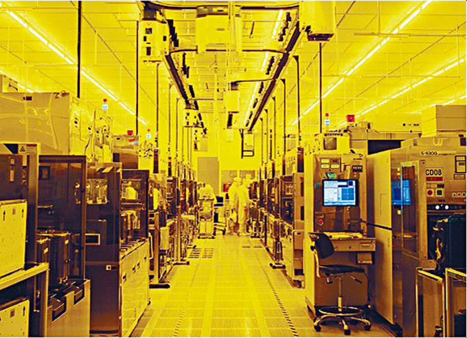 台灣半導體大廠台積電的一間生產廠房。
