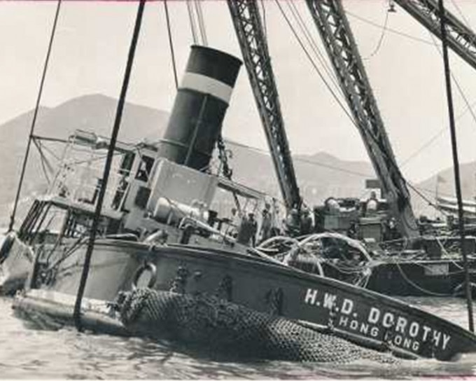 「溫黛」56年前襲港，造成嚴重破壞。資料圖片