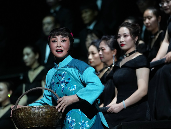 秦腔現代戲《王貴與李香香》今年中在陝西省會西安上演。新華社圖片