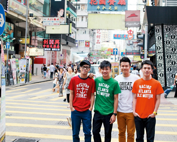 樂隊組合C AllStar成員(左起)Jase、釗峰、On仔、King。資料圖片