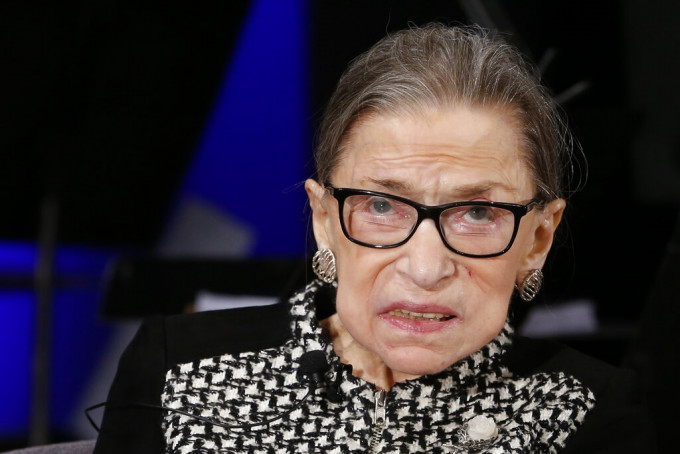 美国87岁最高女法官金斯伯格。AP资料图片