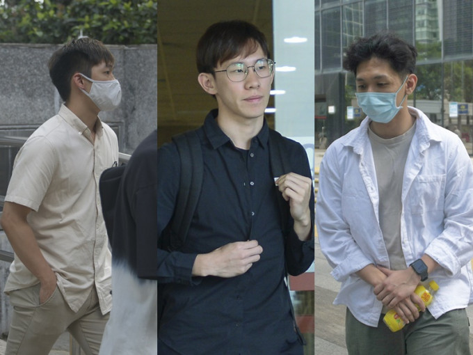 左起：林泽谦、 陈永铿及郭家健。资料图片