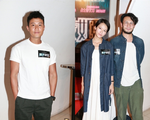 麥子樂、廖子妤與男友周祉君出席電影首映禮。