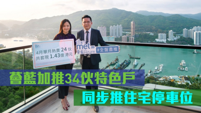 宏安程德韻指，薈藍累售262伙，套現逾12.74億。