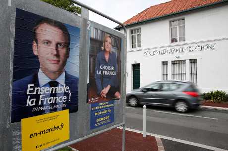 法國總統第二輪選舉舉行在即。
