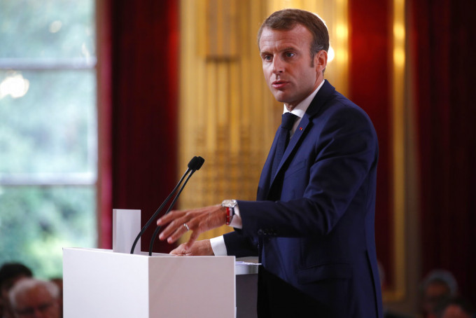 法國總統馬克龍周一表示，會在今年年底前向七國集團其他成員國提出改革七國集團的建議。AP資料圖片