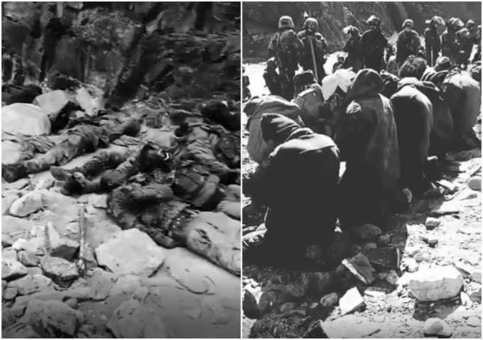 加勒萬河谷印軍被俘，現場多具屍體。