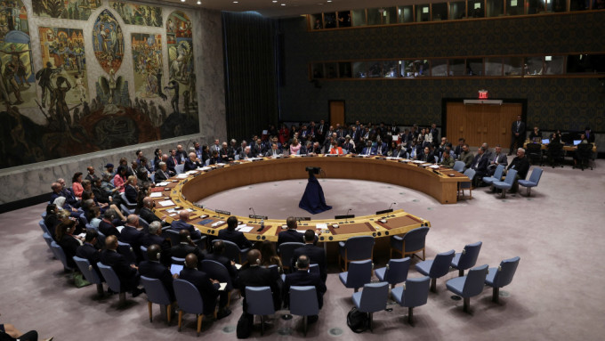 乌克兰总统泽连斯基周三亲自出席联合国安理会会议就战事发言。 路透社