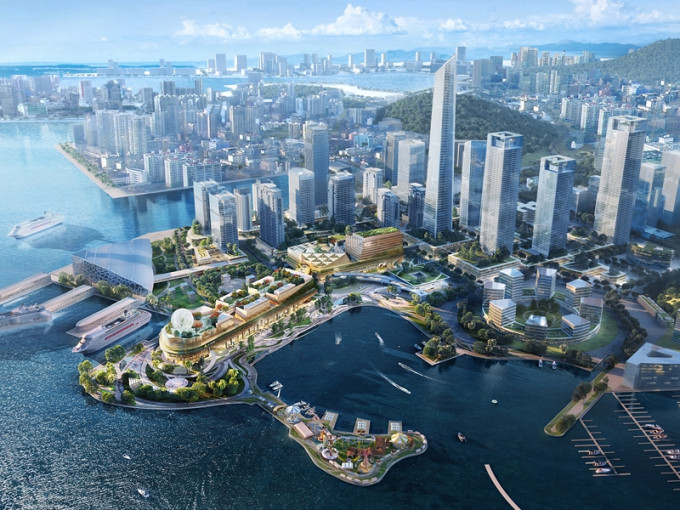 新世界的深圳太子灣綜合發展項目位處大灣區核心地段。 模擬圖片