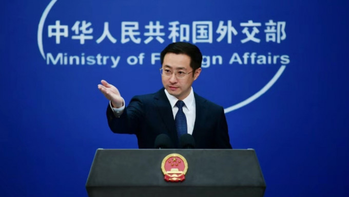 外交部發言人林劍指，美國國內一些人企圖渲染「中國威脅論」。(新華社)