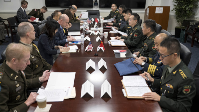 中美第17次國防部工作會，中央軍委國際軍事合作辦公室領導與美助理防長幫辦共同主持。 AP
