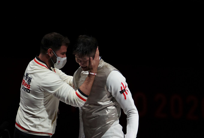 張家朗成為港隊歷來首位晉身奧運決賽的劍擊代表。新華社圖片
