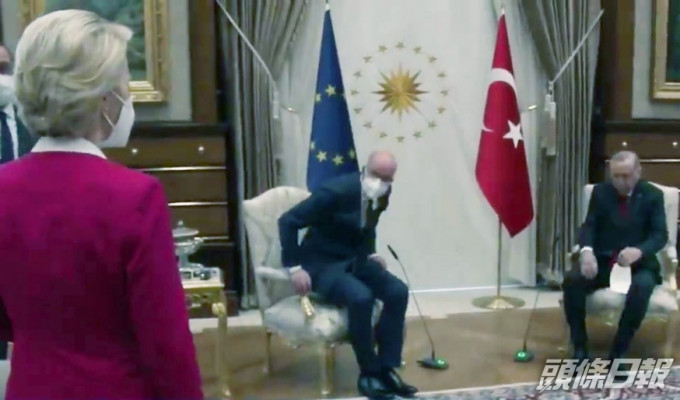 歐盟兩位領導人本月到訪土耳其時的座位安排，引發連串風波。資料圖片