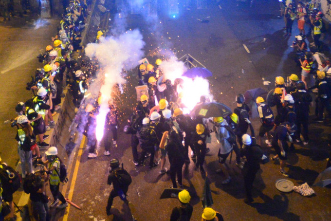 本港示威衝突持續。資料圖片
