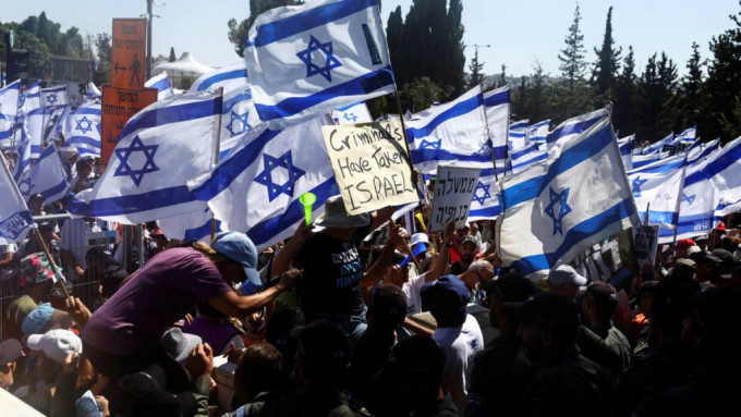 一個司法改革法案讓以色列陷入嚴重分裂。(路透社)