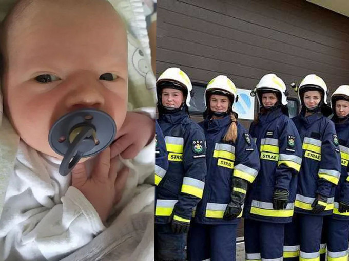 波蘭小村莊時隔10年迎來首個男嬰，曾因全女班消防員出名。(網圖)