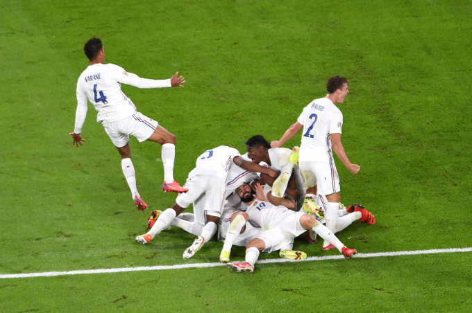 法國反勝比利時。Reuters