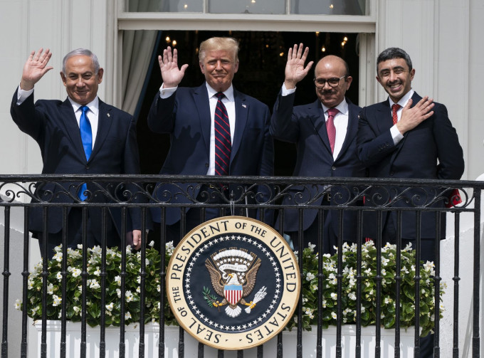 巴林上周与阿联酋一起在美国白宫签约，与以色列正式建交。AP资料图片