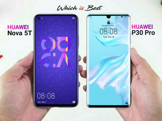 華為三款手機P30，P30 pro和Nova 5T，時區選擇，把台灣顯示為「台灣-中國」，引起爭議。(網圖)