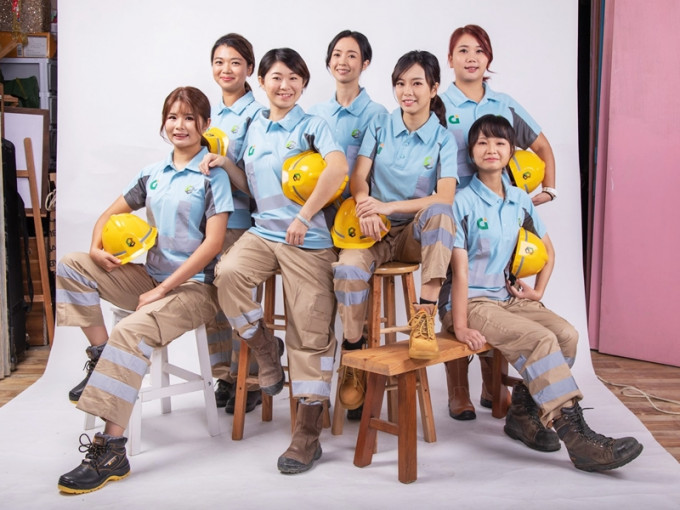 建造業議會今年初舉行「Safety Girls 2020」選舉，最後7強近日正式誕生。建造業議會Facebook圖片