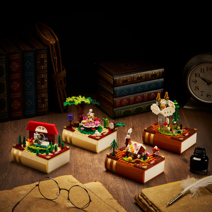 Bricktober推出4款限量立体童话书童话Brick Time Story。