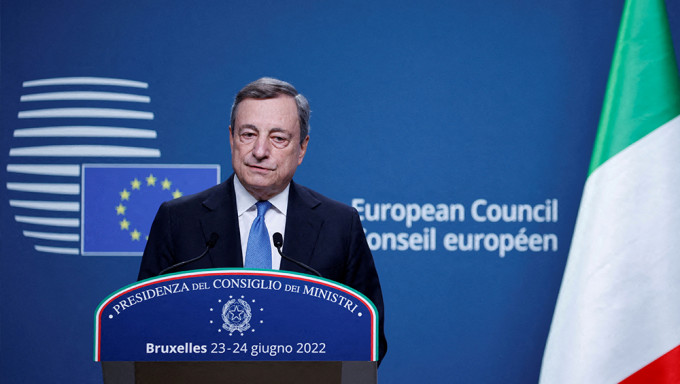 意大利總理德拉吉（Mario Draghi）。路透社圖片