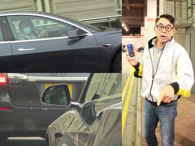 事隔一日，戴志伟仍然激动，开车途中用手机反拍记者，又不停煞车。