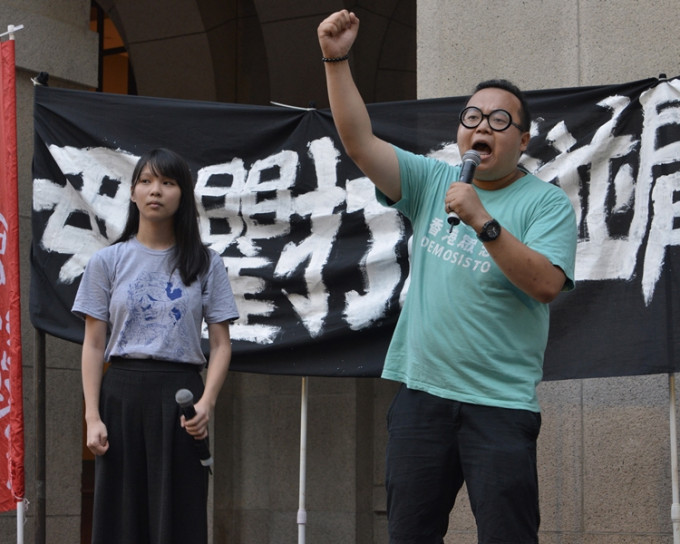 香港眾志常委林淳軒（右）。資料圖片