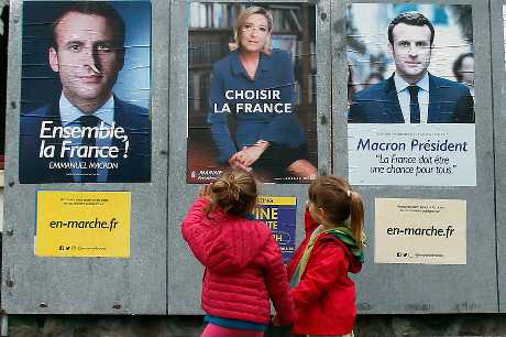 法国大选第二轮投票即将展开。AP