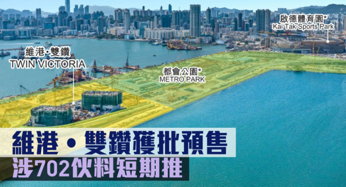 中国海外旗下启德项目维港‧双钻获批预售。