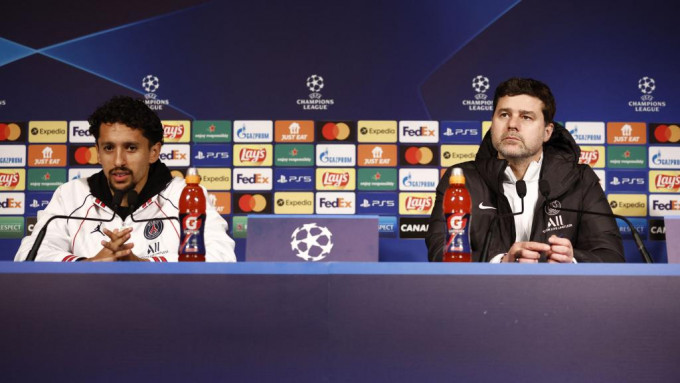 普捷天奴(右)未能带领PSG踢入欧联决赛，季尾肯定离队。 Reuters