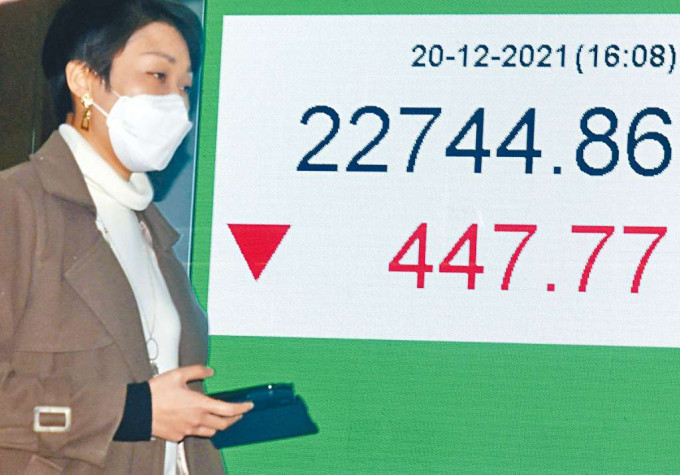 ■恒指昨日最终挫447点，收22744点。